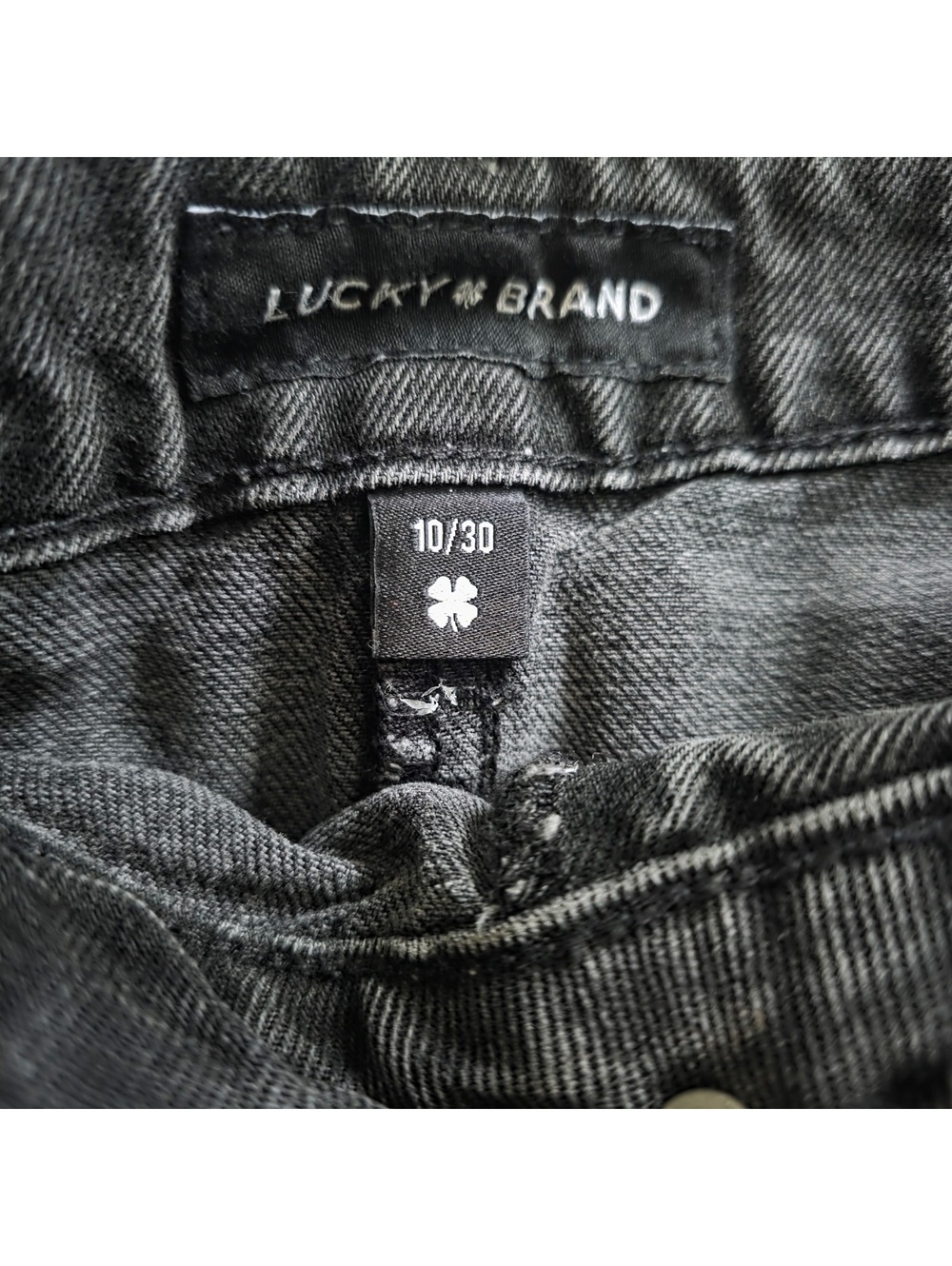 Lucky Brand Women’s Black Metallic Denim Mini Skirt - Picture 3 of 4